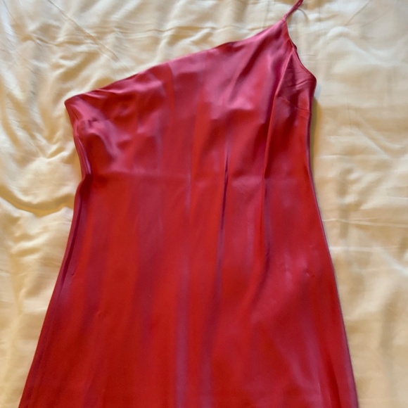 Maison Essentiale - Pink Silk Midi Slip Dress - Size L - Picture 7 of 11